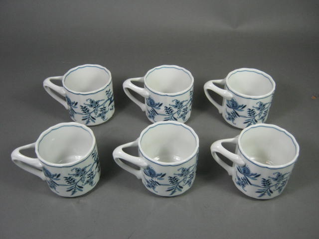 6 New Blue Danube Onion China Japan 9 Oz Coffee Mugs Cups Set Lot NO RESERVE! 1