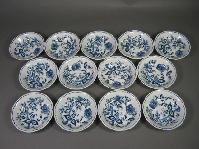 13 New Blue Danube Onion China Japan 5.5" Berry Bowls Dish Set Lot NO RESERVE!