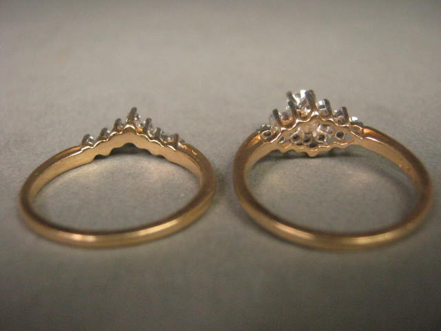 .75 Carat Diamond 14k Yellow White Gold Wedding Engagement Rings Sz 7 Never Worn 1
