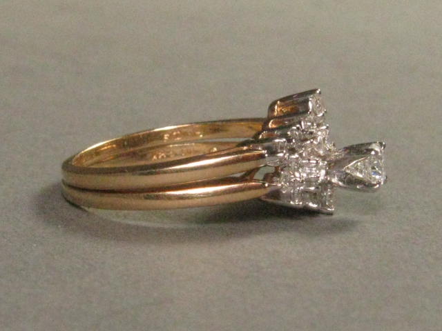 .75 Carat Diamond 14k Yellow White Gold Wedding Engagement Rings Sz 7 Never Worn 2