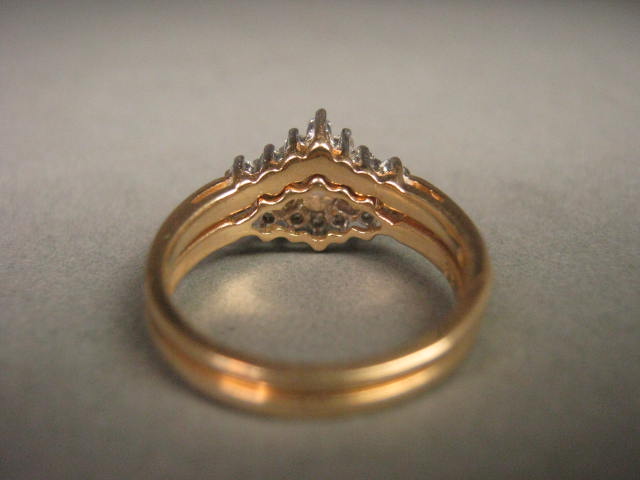 .75 Carat Diamond 14k Yellow White Gold Wedding Engagement Rings Sz 7 Never Worn 3