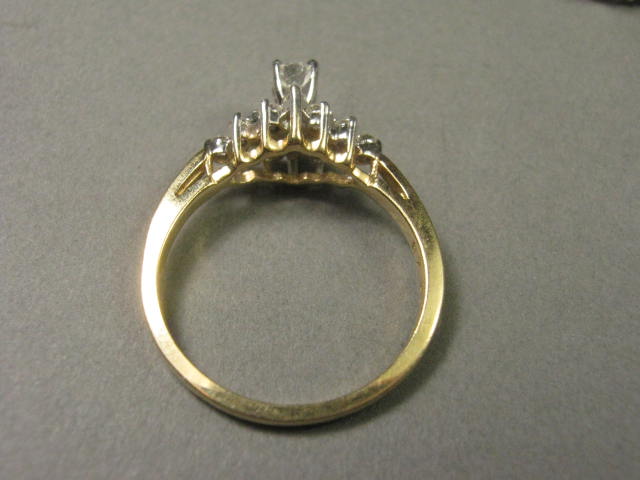 .75 Carat Diamond 14k Yellow White Gold Wedding Engagement Rings Sz 7 Never Worn 5