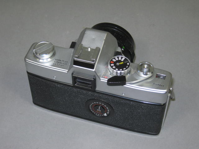 Minolta SRT 101 35mm SLR Film Camera 58mm f/1.4 2.8 Lens Vivitar Flash Case/Bag+ 3