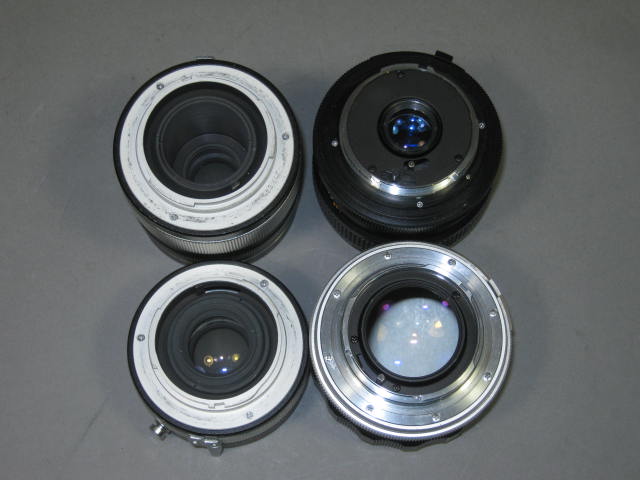 Minolta SRT 101 35mm SLR Film Camera 58mm f/1.4 2.8 Lens Vivitar Flash Case/Bag+ 8
