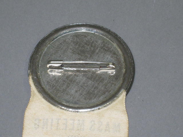 1928 Al Smith Presidential Political Campaign Usher Ribbon W/ Pin Pinback Button 5