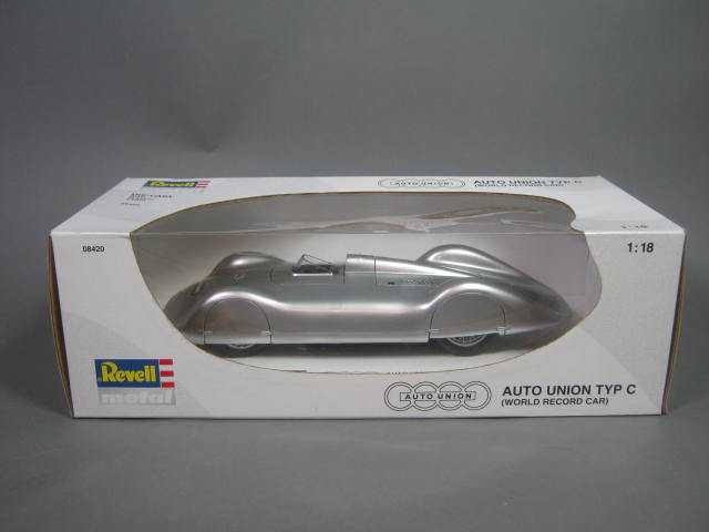 Revell Metal Die-Cast Auto Union TYP C World Record Car 1:18 Scale 08420 NO RES!