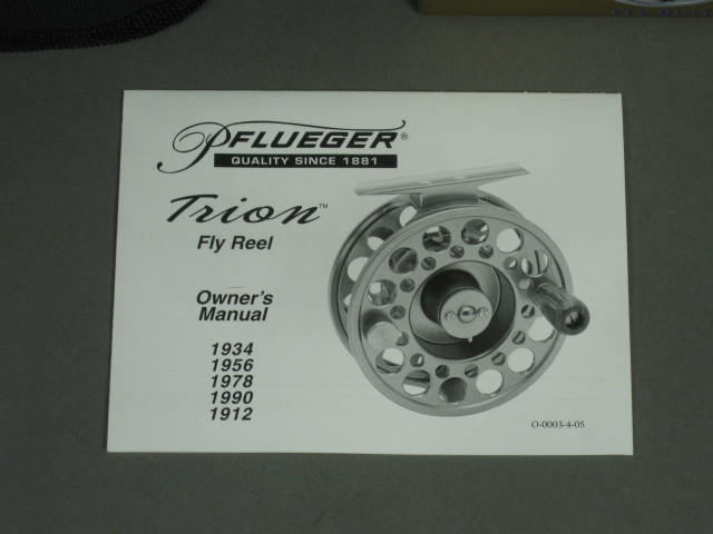 NEW Pflueger Trion 1956 Fly Fishing Reel 5-6 Wt Line Stainless w/Rosewood Knob 6