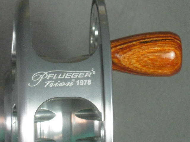 NEW Pflueger Trion 1978 Fly Fishing Reel 7-8 Wt Line Stainless w/Rosewood Knob 3