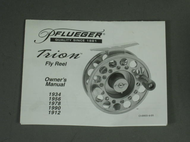 NEW Pflueger Trion 1978 Fly Fishing Reel 7-8 Wt Line Stainless w/Rosewood Knob 6