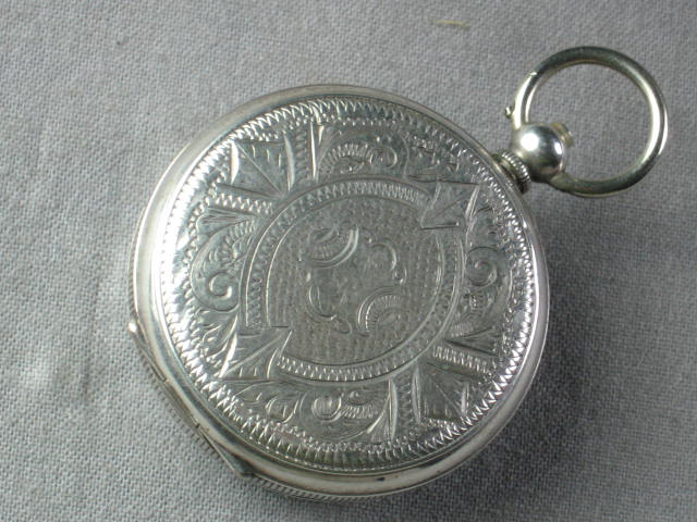 Vintage Antique Cuivre .800 Coin Silver Pocket Watch NR 3