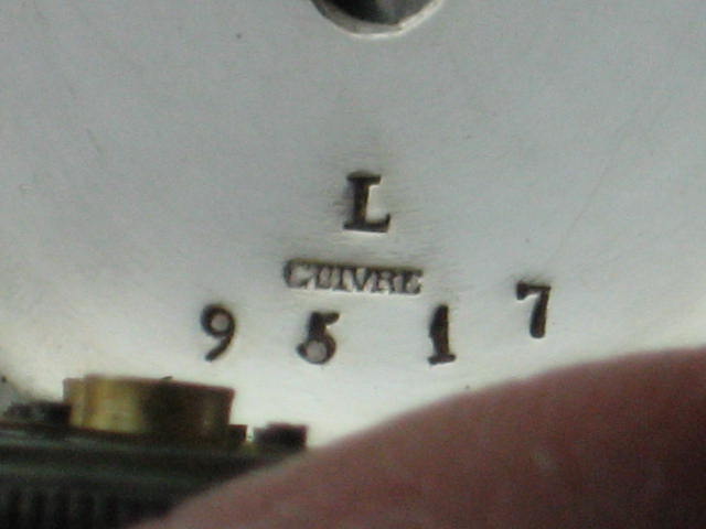 Vintage Antique Cuivre .800 Coin Silver Pocket Watch NR 7