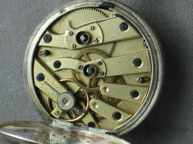 Vintage Antique Cuivre .800 Coin Silver Pocket Watch NR 8