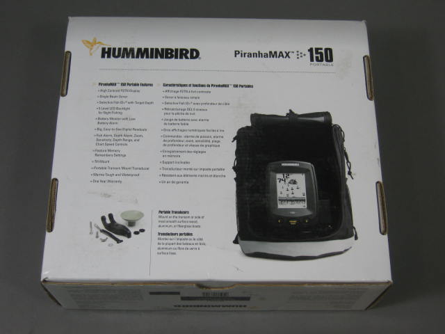 NEW Hummingbird PiranhaMAX 150 Single Beam Fishfinder 600 Foot Depth No Res! 3