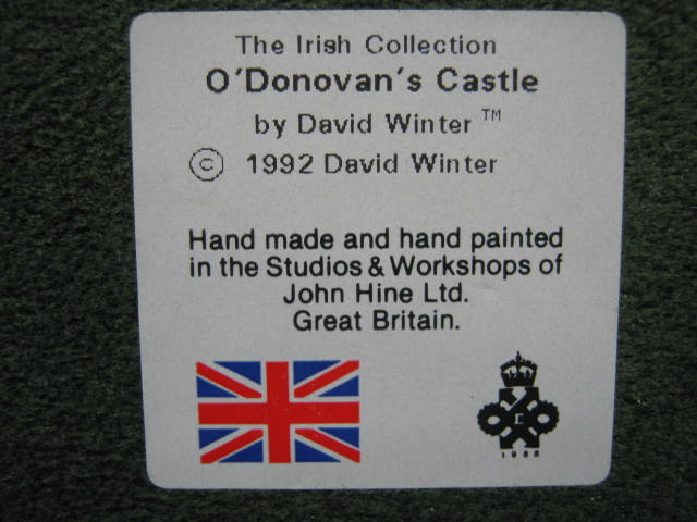 5 David Winter Cottages The Irish Collection Fogartys ODonavans Castle Shebeen 5