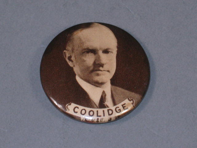 1924 Calvin Coolidge/Charles Dawes Political Campaign Pin Pinback Button 1 1/4"