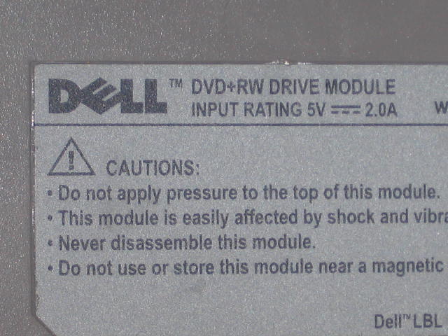 Dell Latitude D800 Laptop Parts P4 Video Card Battery 6
