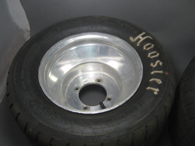 2 Rear ATV Wheel Hoosier M-O9 59/8.0-10 Dirt Tire Mitchell Race Rim Med Honda NR 4