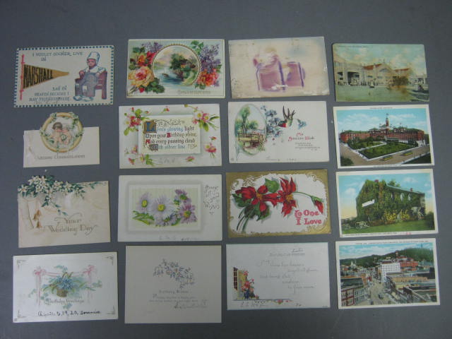 Early 1900s Antique Postcard Lot 14 RPPC Battle of Flowers Texas Xmas Easter NR! 14