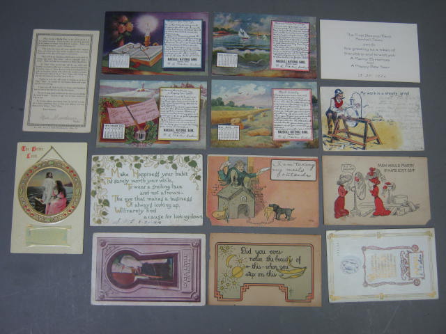 Early 1900s Antique Postcard Lot 14 RPPC Battle of Flowers Texas Xmas Easter NR! 18