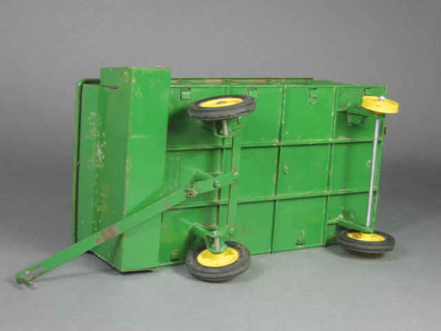 Vtg Ertl John Deere Tin Metal Toy Lot Tractor 112 Chuck Wagon Hay Baler Plow NR! 18