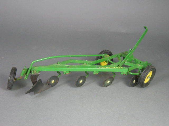Vtg Ertl John Deere Tin Metal Toy Lot Tractor 112 Chuck Wagon Hay Baler Plow NR! 20