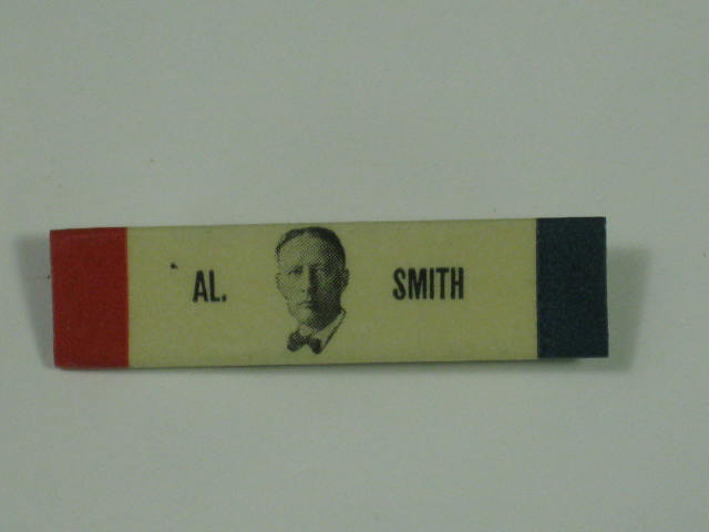 1928 Alfred Al E Smith/Robinson Campaign Pin Pinback Button Red/White/Blue 1.5"