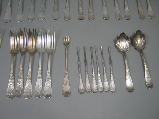 Vtg Flatware 46 Forks Spoons Knives 1847 Rogers Bros Sons A1 Reed Barton Antique 2