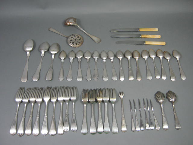 Vtg Flatware 46 Forks Spoons Knives 1847 Rogers Bros Sons A1 Reed Barton Antique 5