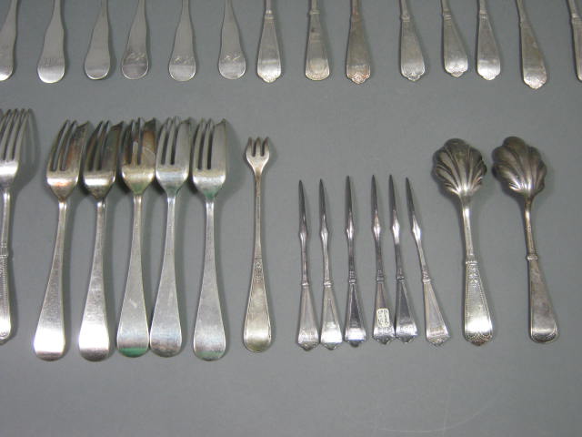 Vtg Flatware 46 Forks Spoons Knives 1847 Rogers Bros Sons A1 Reed Barton Antique 7