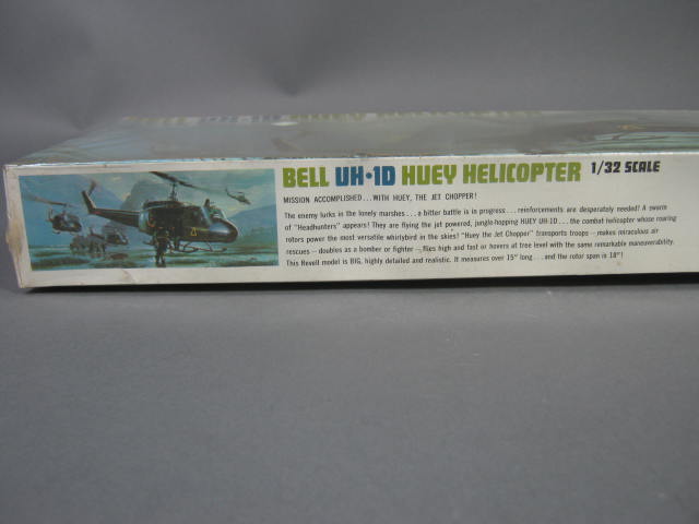 Vtg RARE Sealed 1969 Revell Bell UH1D Huey Helicopter Model Kit 1/32 H286:250 NR 4