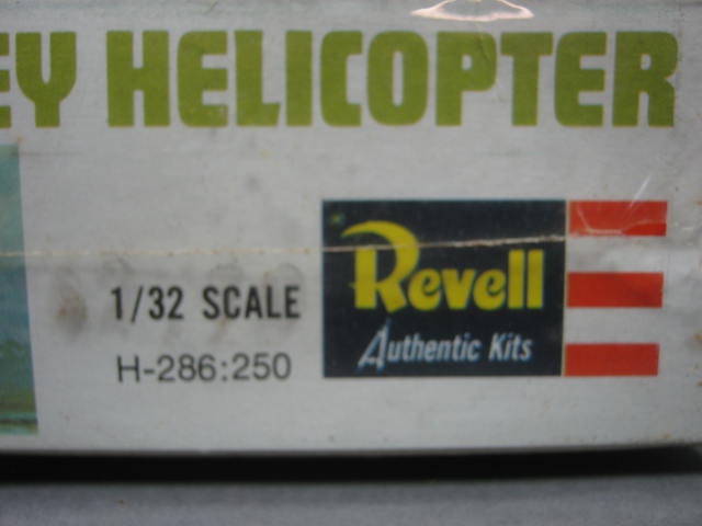 Vtg RARE Sealed 1969 Revell Bell UH1D Huey Helicopter Model Kit 1/32 H286:250 NR 8