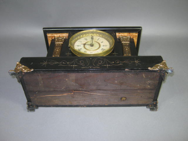 Vtg Antique Seth Thomas Adamantine 8-Day Shelf Mantle Mantel Clock 102 1898 Lion 9