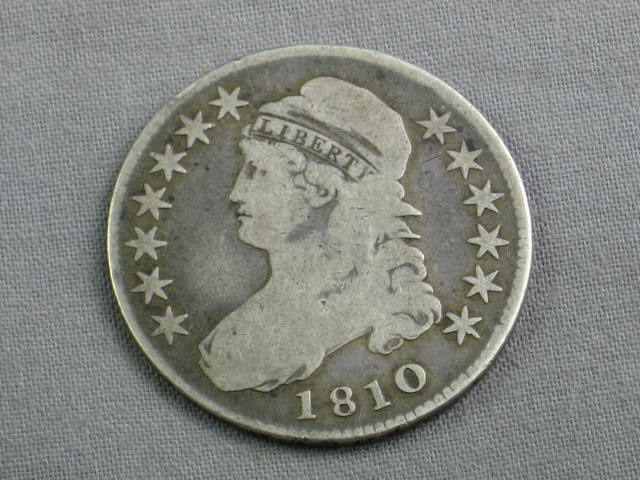 1810 Capped Bust Half Dollar Fifty Cent Error Coin NR