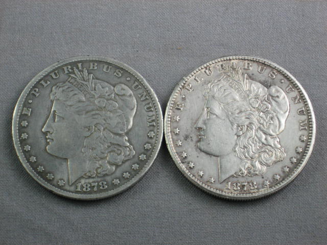 2 1878  Morgan Silver Dollars Coins Carson City CC + S