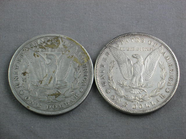 2 1878  Morgan Silver Dollars Coins Carson City CC + S 1