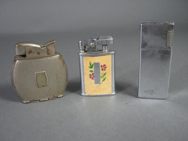 20 Vtg Lighter Lot Evans Cigarette Case Ronson King Bentley Penguin Match Strike 10