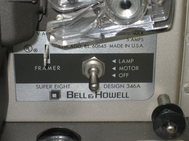 Vtg Bell & Howell Super Eight 8 8mm Autoload Movie Film Projector Design 346A NR 3