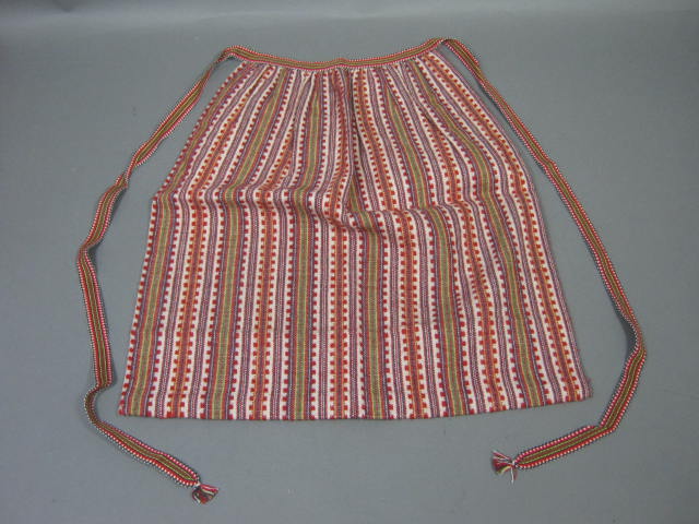 Vtg Wool Girls Traditional Swedish National Dress Outfit Sweden 1960s NO RESERVE 5