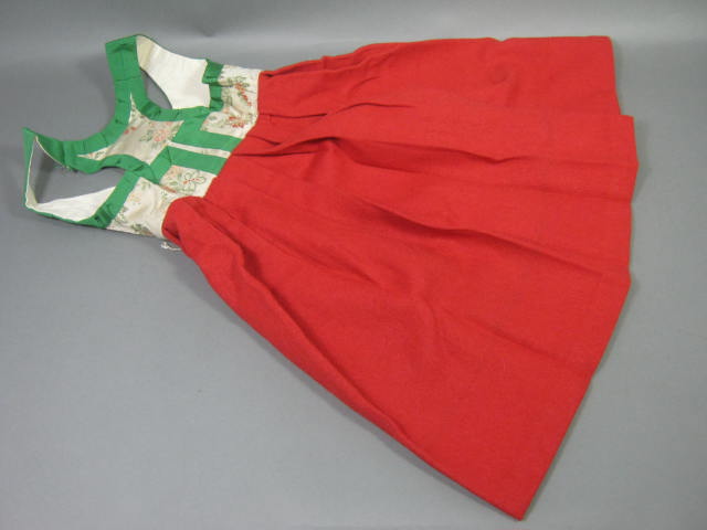 Vtg Wool Girls Traditional Swedish National Dress Outfit Sweden 1960s NO RESERVE 10