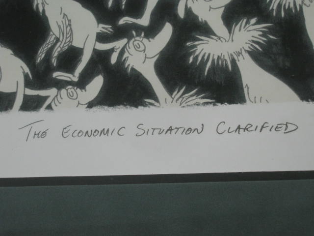 Theodor Geisel Dr Seuss The Economic Situation Clarified Serigraph 175/295 W/COA 6
