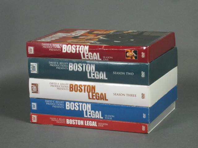 5 Boston Legal DVD Box Sets Seasons 1 2 3 4 + 5 Spader Shatner Bergen Kelley NR!