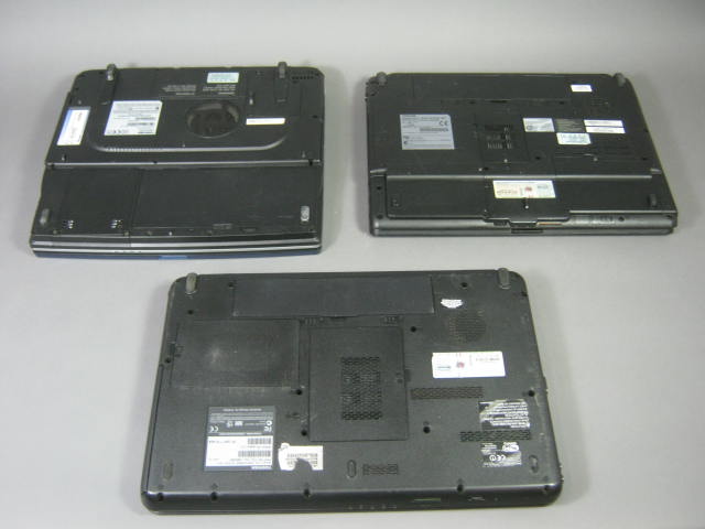 Lot of 3 Toshiba Laptop Notebook Computers Satellite Parts & Repair Only As-Is 2