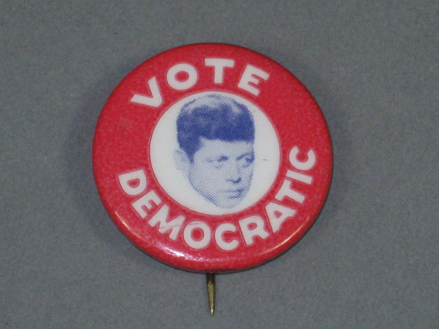 1960 John Kennedy JFK Floating Head Campaign Pin Pinback Button Vote Democratic