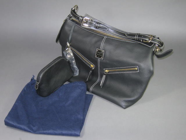 NEW Black Leather Dooney & Bourke Mary Handbag Shoulder Bag Purse CE47C-BL NR!