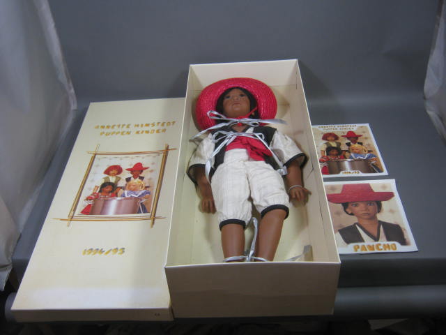 1994/95 Annette Himstedt Puppen Kinder Pancho Children Together Series + COA Box