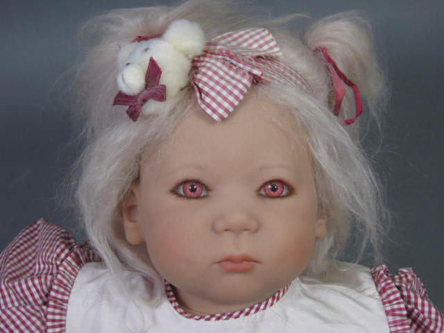 1998 Annette Himstedt Puppen Kinder Lieschen 7 Month Old Baby Girl + Catalog Box 1