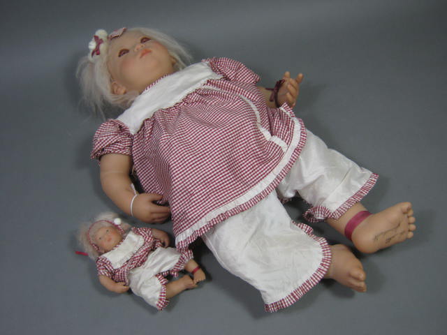 1998 Annette Himstedt Puppen Kinder Lieschen 7 Month Old Baby Girl + Catalog Box 2