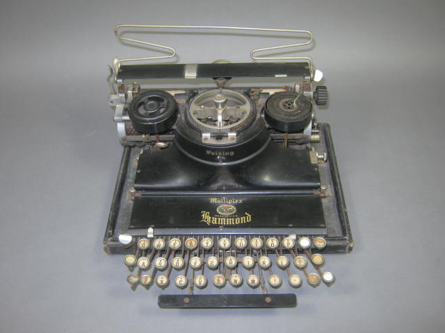 Vtg 1920s Hammond Multiplex Folding Portable Manual Typewriter Serial F238938 G3