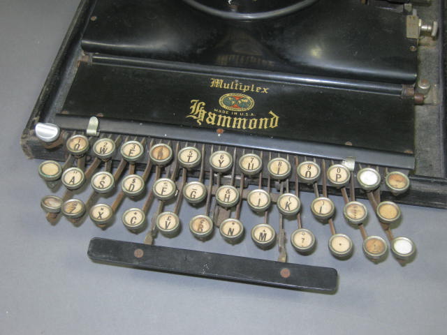 Vtg 1920s Hammond Multiplex Folding Portable Manual Typewriter Serial F238938 G3 4