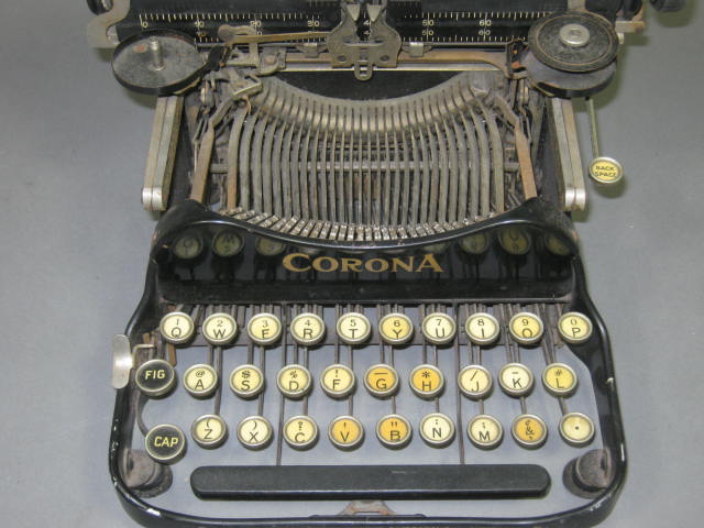 Vtg Corona Model #3 Folding Portable Manual Typewriter Patented 1917 NO RESERVE! 2